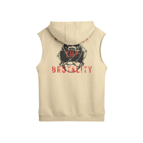 Embrace the Brutality | Oversized Cutoff Hoodie - Pajer Hockey