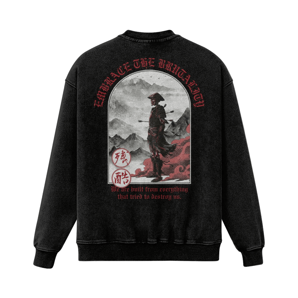 Embrace the Brutality Warrior | Oversized Heavyweight Sweatshirt - Pajer Hockey