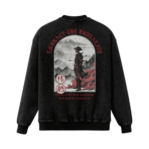 Embrace the Brutality Warrior | Oversized Heavyweight Sweatshirt - Pajer Hockey
