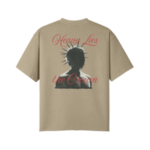 Heavy Lies the Crown | Oversized Raw Hem Heavyweight Tee