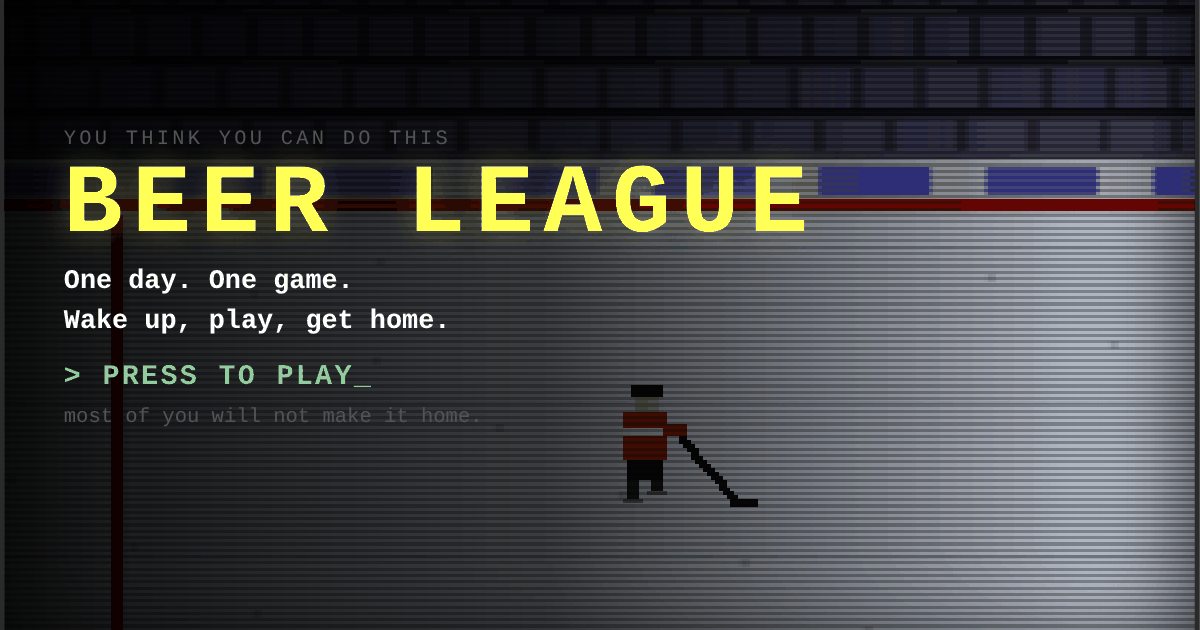 Beer League: The Free Retro Hockey Game You Can Play in Your Browser Right Now - Pajer Hockey