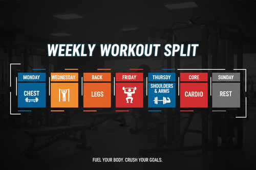 Workout Split for Hockey Players — 3-Day Arms, Chest & Back, Legs Schedule - Pajer Hockey