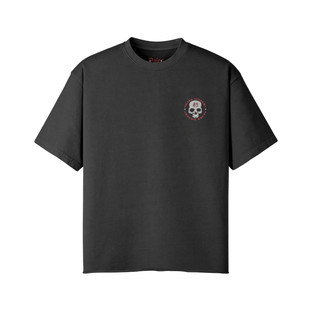 Amplectere Brutalitatem | Oversized Raw Hem Heavyweight Tee - Pajer Hockey