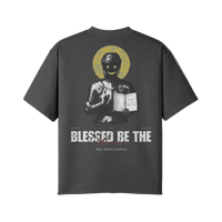 Blessed Be the Warriors | Oversized Raw Hem Heavyweight Tee - Pajer Hockey