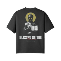 Blessed Be the Warriors | Oversized Raw Hem Heavyweight Tee - Pajer Hockey