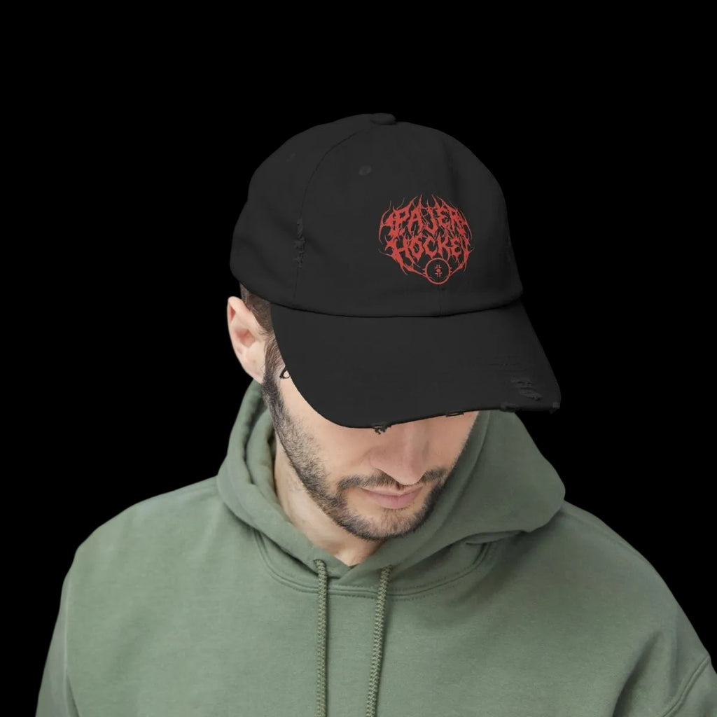 Brutally Basic Distressed Black Cap - Pajer Hockey