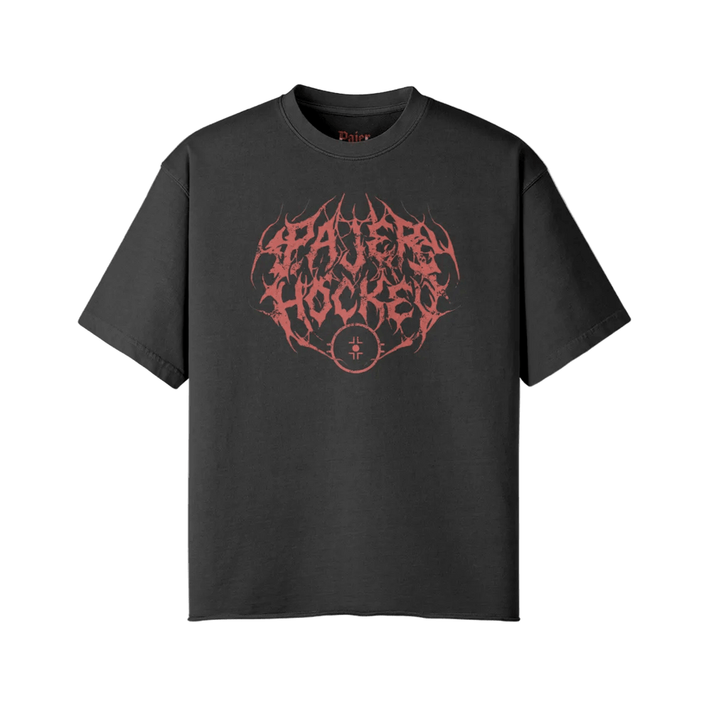 Brutally Basic | Oversized Raw Hem Heavyweight Tee - Pajer Hockey