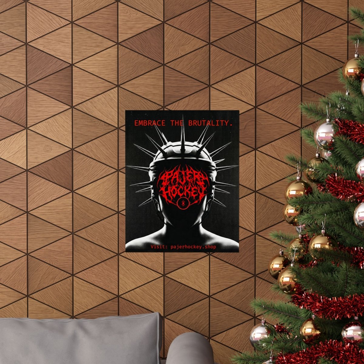 Embrace the Brutality - Matte Vertical Poster - Pajer Hockey