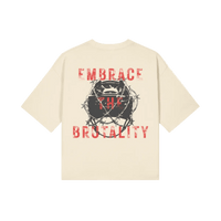 Embrace the Brutality | Oversized Boxy Heavyweight Tee - Pajer Hockey