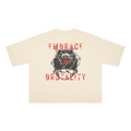 Embrace the Brutality | Oversized Boxy Heavyweight Tee - Pajer Hockey