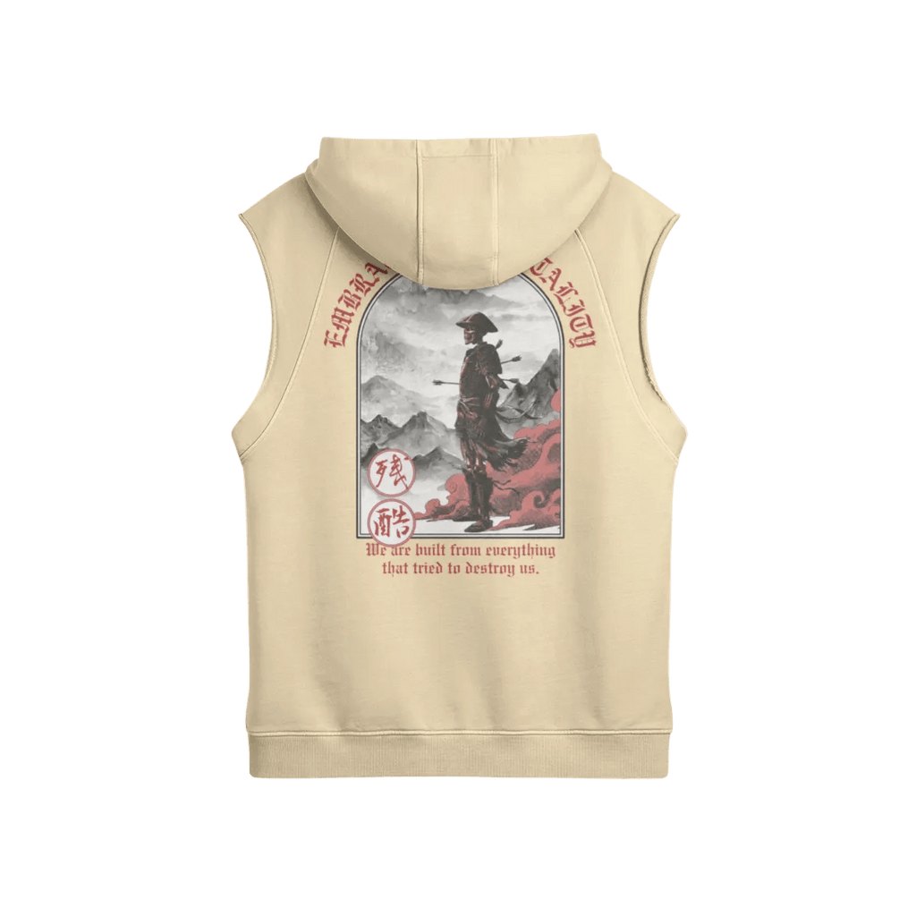 Embrace the Brutality Warrior | Oversized Cutoff Hoodie - Pajer Hockey