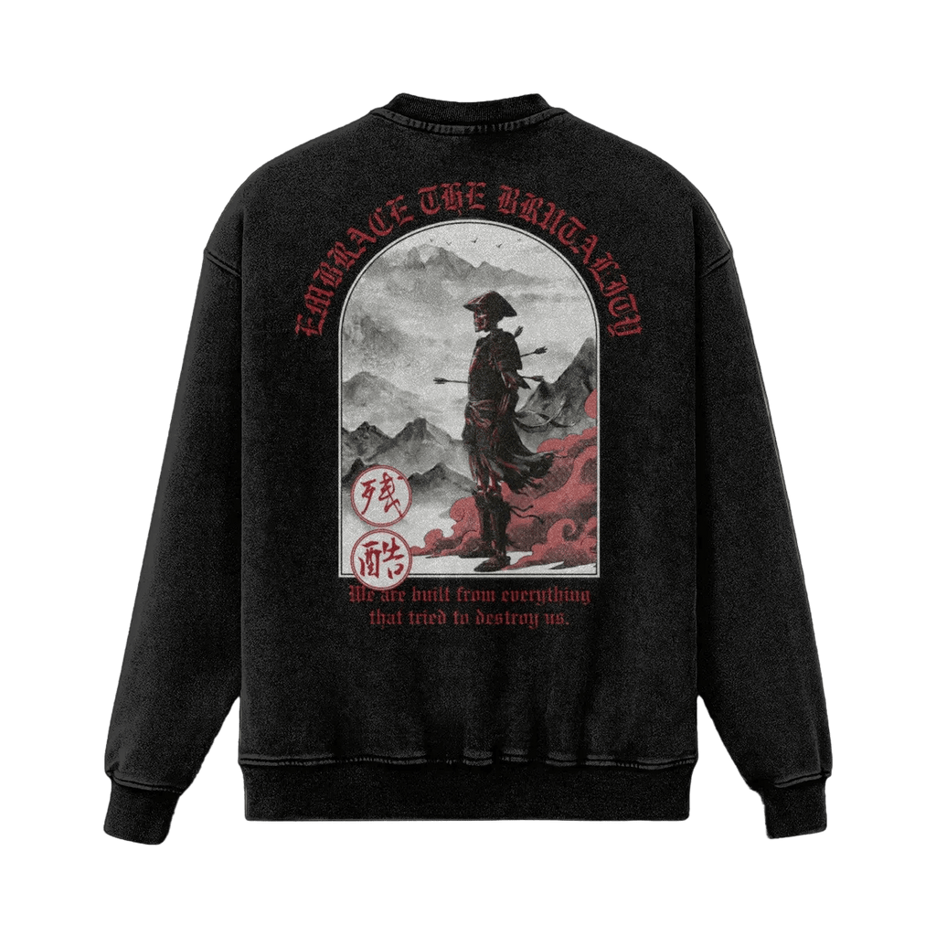 Embrace the Brutality Warrior | Oversized Heavyweight Sweatshirt - Pajer Hockey