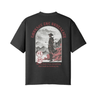 Embrace the Brutality Warrior | Oversized Raw Hem Heavyweight Tee - Pajer Hockey