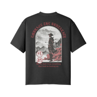 Embrace the Brutality Warrior | Oversized Raw Hem Heavyweight Tee - Pajer Hockey