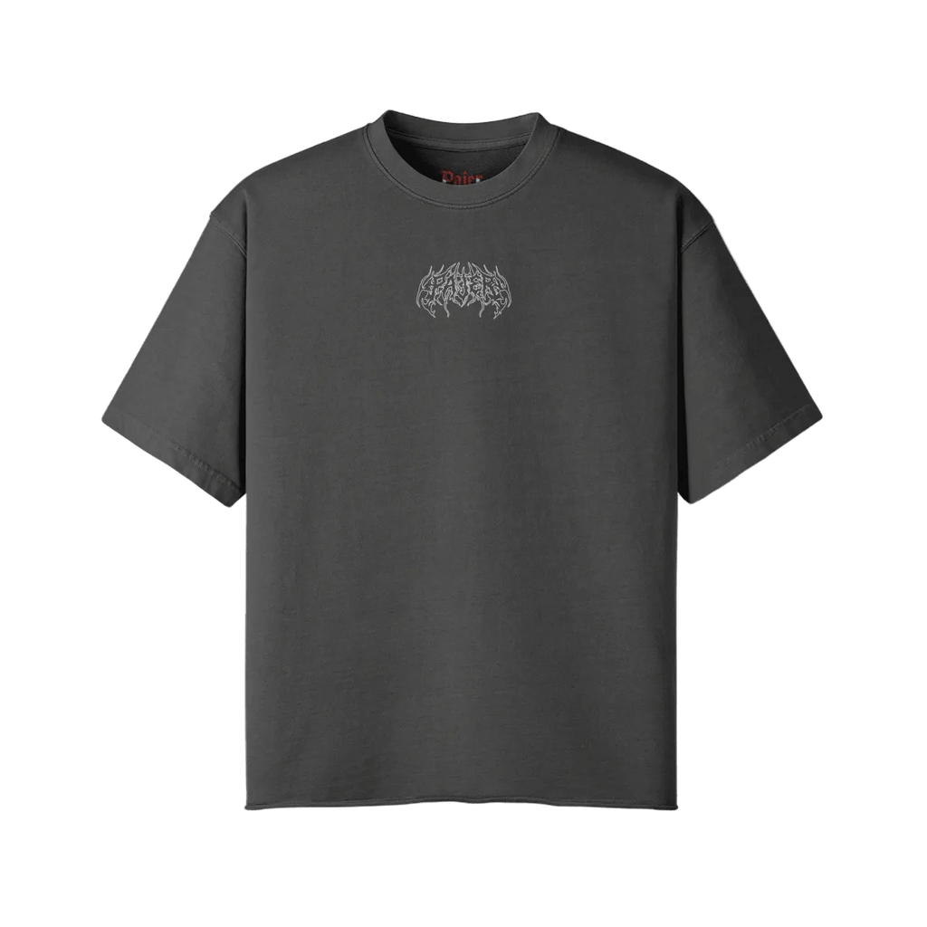 Ward Off Evil | Oversized Raw Hem Heavyweight Tee - Pajer Hockey