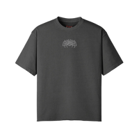 Ward Off Evil | Oversized Raw Hem Heavyweight Tee - Pajer Hockey