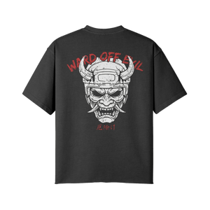 Ward Off Evil | Oversized Raw Hem Heavyweight Tee