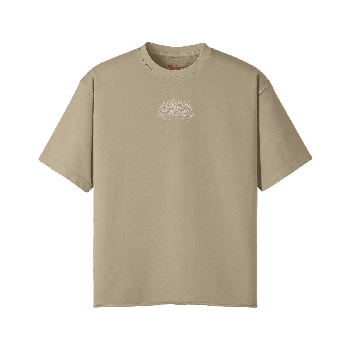 Ward Off Evil | Oversized Raw Hem Heavyweight Tee - Pajer Hockey