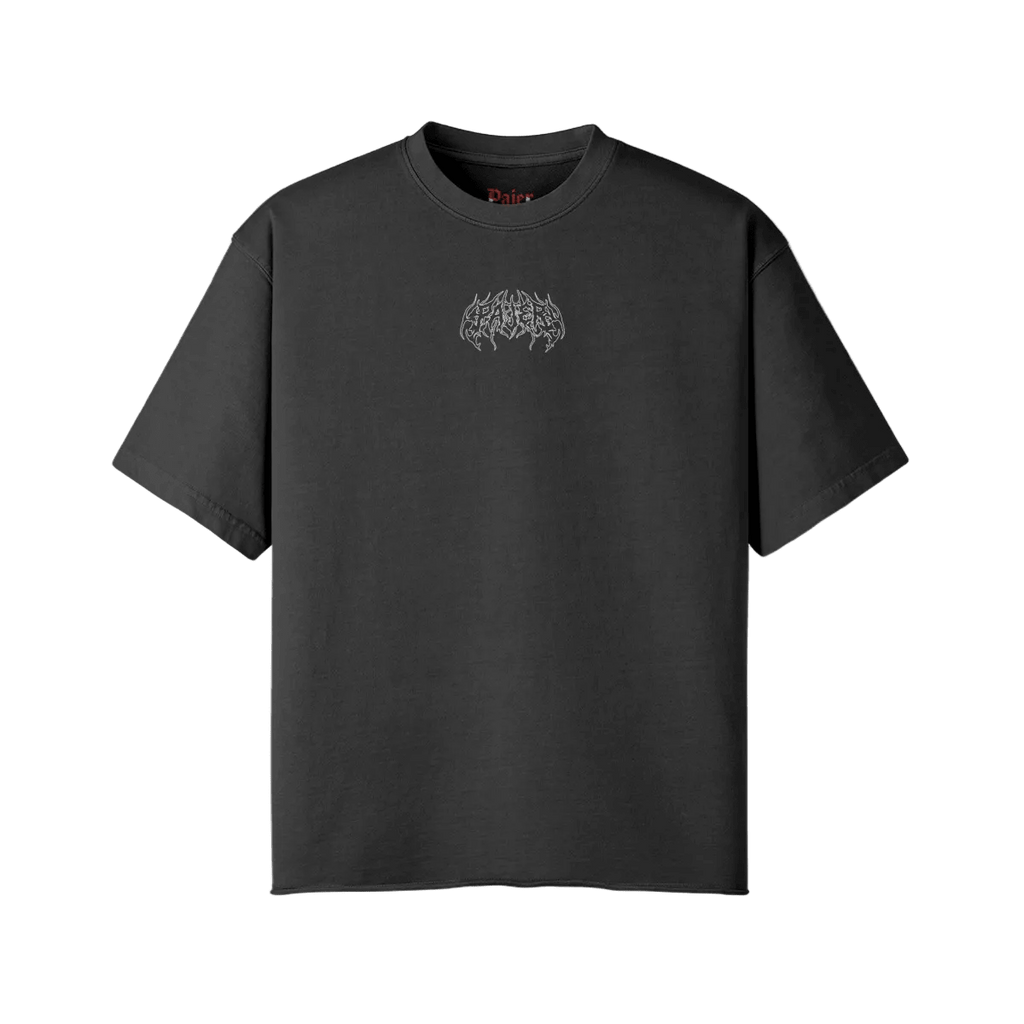 Ward Off Evil | Oversized Raw Hem Heavyweight Tee - Pajer Hockey