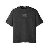 Ward Off Evil | Oversized Raw Hem Heavyweight Tee - Pajer Hockey